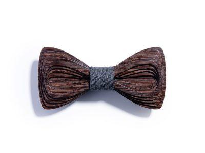 SÖÖR Antero Wenge Dark Grey wooden bow tie